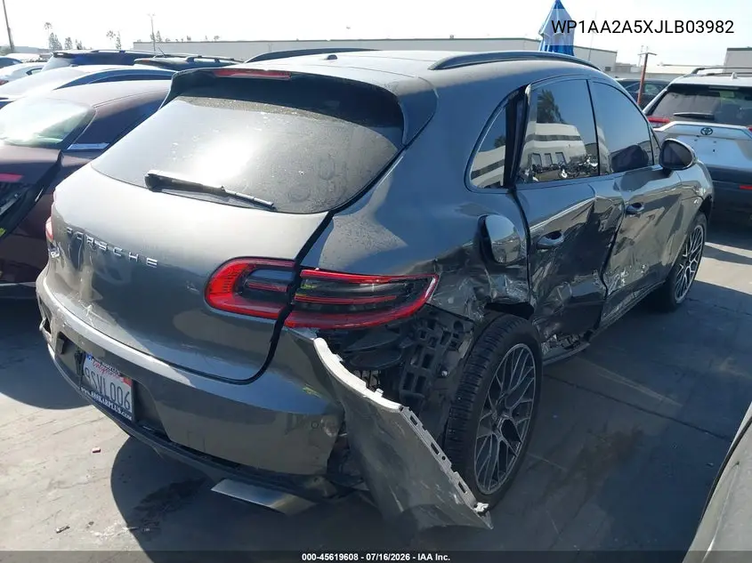 2018 Porsche Macan VIN: WP1AA2A5XJLB03982 Lot: 45619608