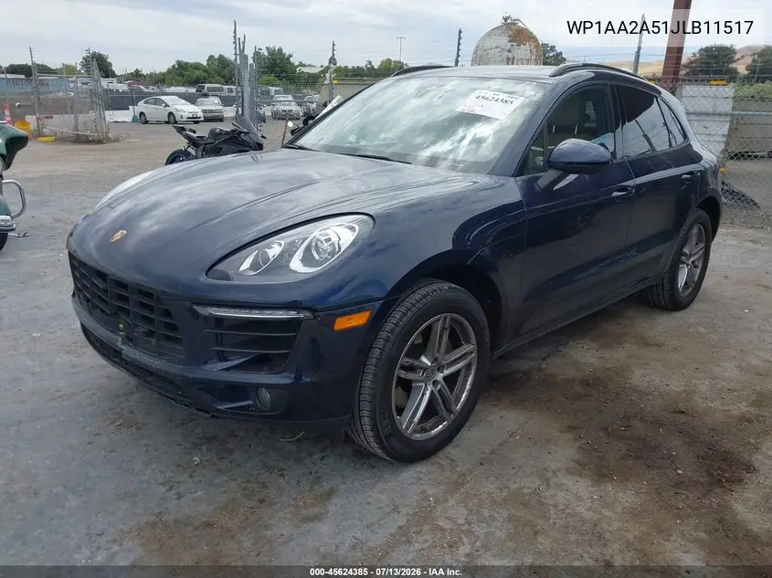 2018 Porsche Macan VIN: WP1AA2A51JLB11517 Lot: 45624385