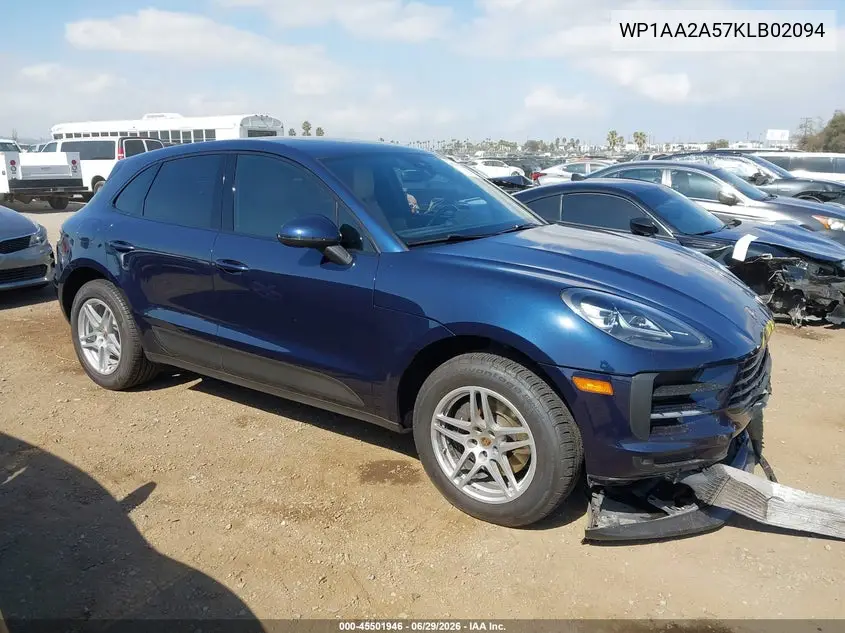 2019 Porsche Macan VIN: WP1AA2A57KLB02094 Lot: 45501946
