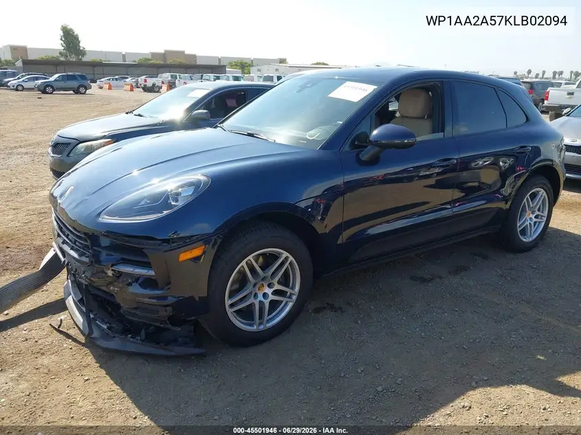 2019 Porsche Macan VIN: WP1AA2A57KLB02094 Lot: 45501946