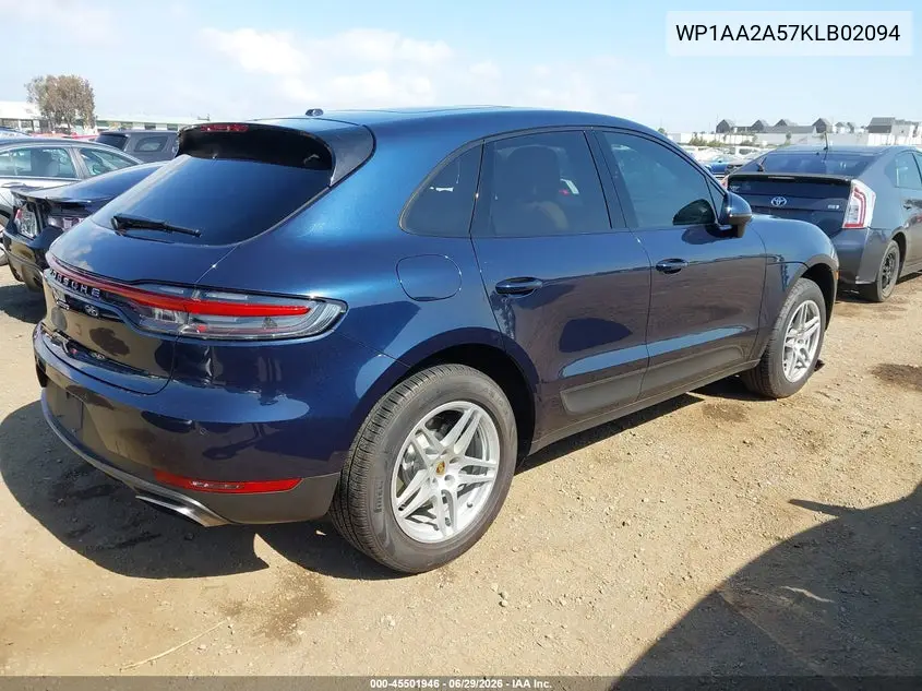 2019 Porsche Macan VIN: WP1AA2A57KLB02094 Lot: 45501946
