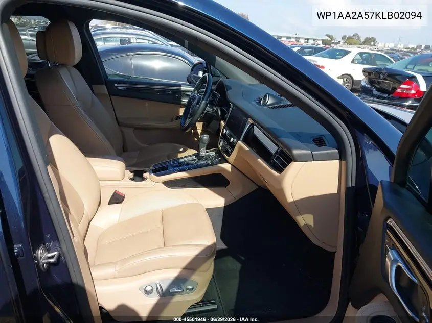 2019 Porsche Macan VIN: WP1AA2A57KLB02094 Lot: 45501946