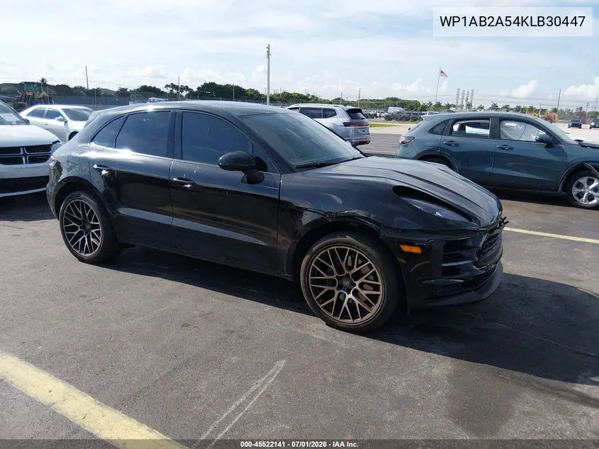 2019 Porsche Macan S VIN: WP1AB2A54KLB30447 Lot: 45522141