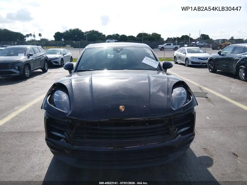 2019 Porsche Macan S VIN: WP1AB2A54KLB30447 Lot: 45522141