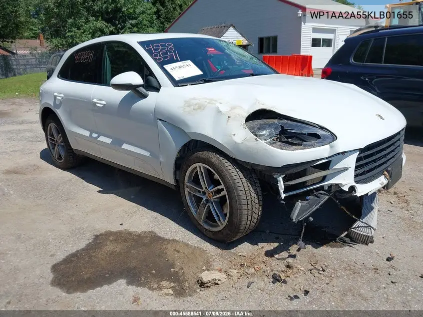 2019 Porsche Macan VIN: WP1AA2A55KLB01655 Lot: 45588541