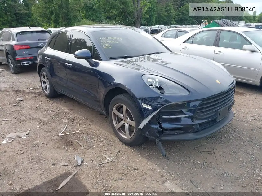 2020 Porsche Macan VIN: WP1AA2A51LLB08040 Lot: 45404309