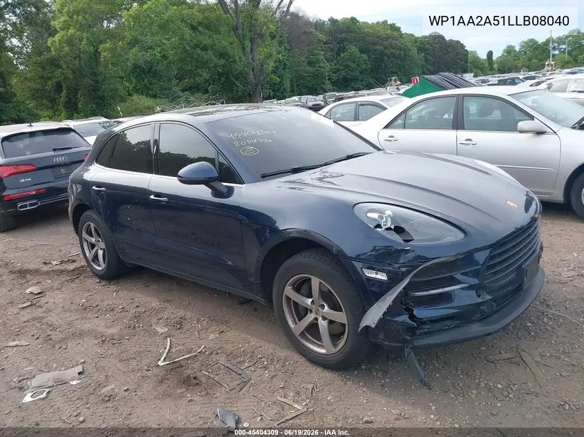 2020 Porsche Macan VIN: WP1AA2A51LLB08040 Lot: 45404309