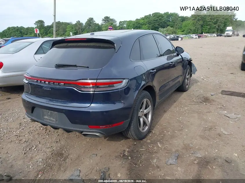 2020 Porsche Macan VIN: WP1AA2A51LLB08040 Lot: 45404309