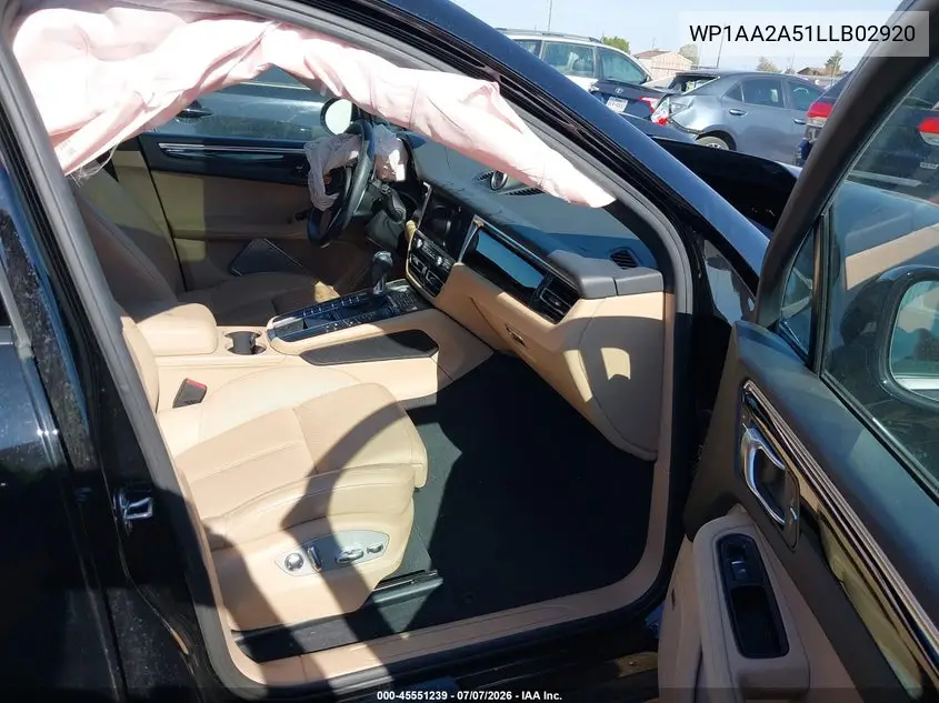 2020 Porsche Macan VIN: WP1AA2A51LLB02920 Lot: 45551239