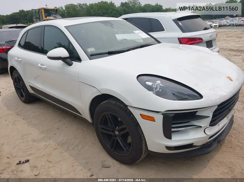 2020 Porsche Macan VIN: WP1AA2A59LLB11560 Lot: 45615261