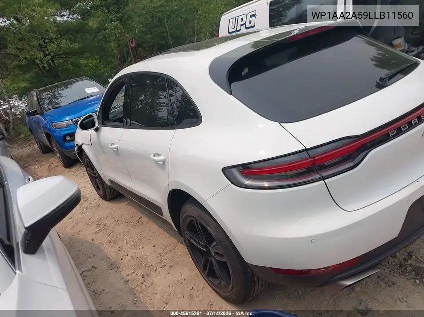 2020 Porsche Macan VIN: WP1AA2A59LLB11560 Lot: 45615261