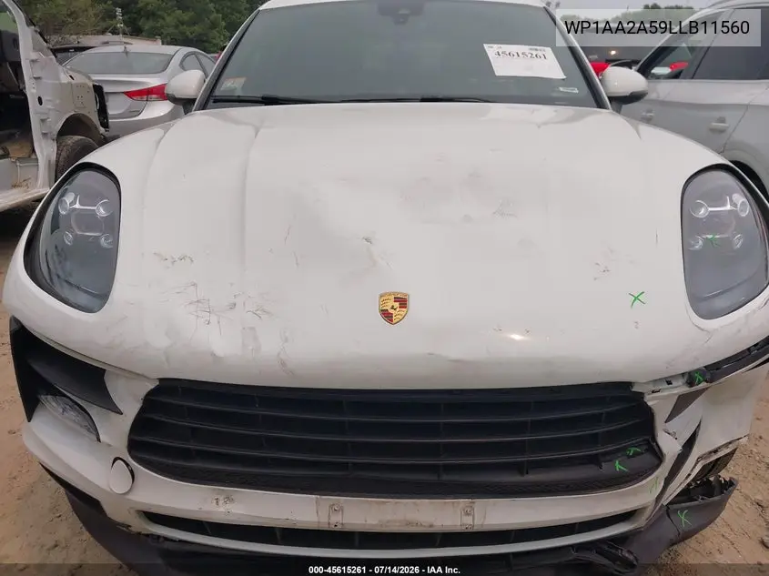 2020 Porsche Macan VIN: WP1AA2A59LLB11560 Lot: 45615261