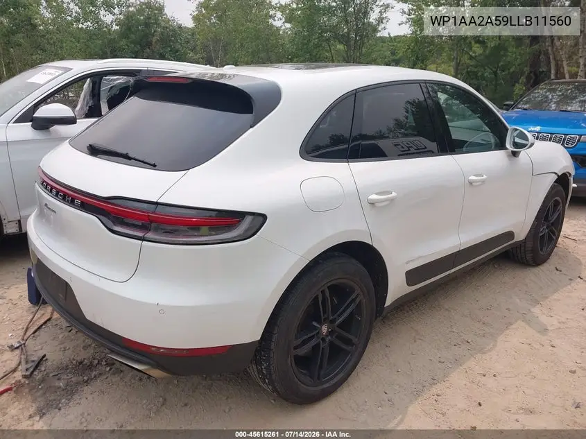 2020 Porsche Macan VIN: WP1AA2A59LLB11560 Lot: 45615261