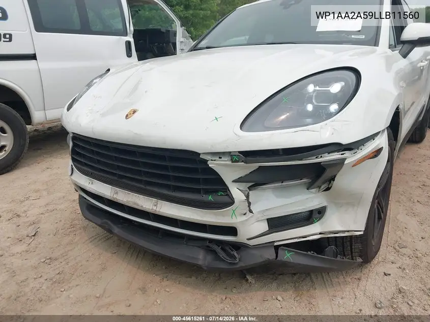 2020 Porsche Macan VIN: WP1AA2A59LLB11560 Lot: 45615261