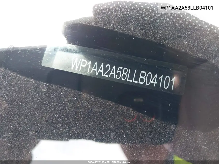 2020 Porsche Macan VIN: WP1AA2A58LLB04101 Lot: 45628115
