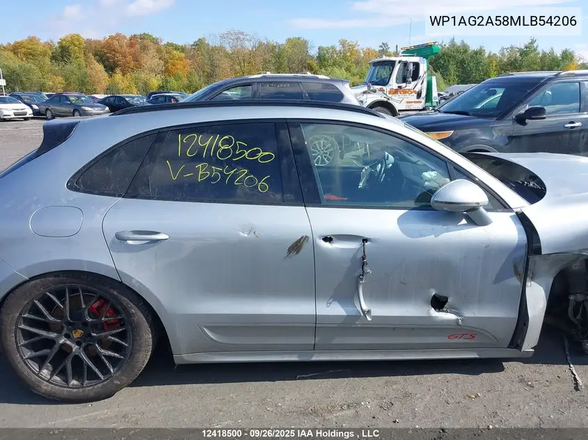 2021 Porsche Macan Gts VIN: WP1AG2A58MLB54206 Lot: 12418500