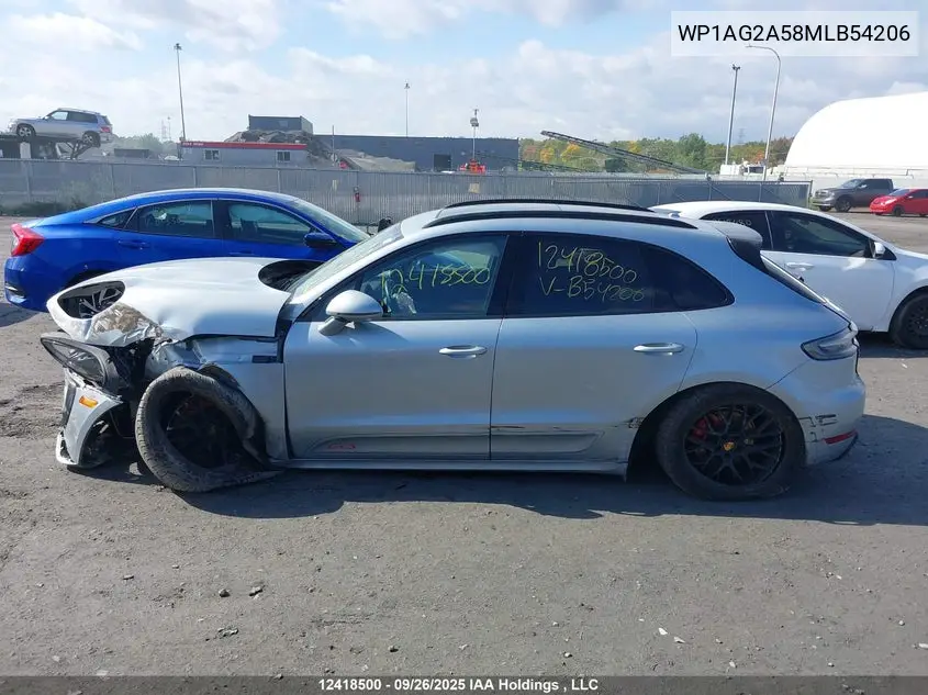 2021 Porsche Macan Gts VIN: WP1AG2A58MLB54206 Lot: 12418500