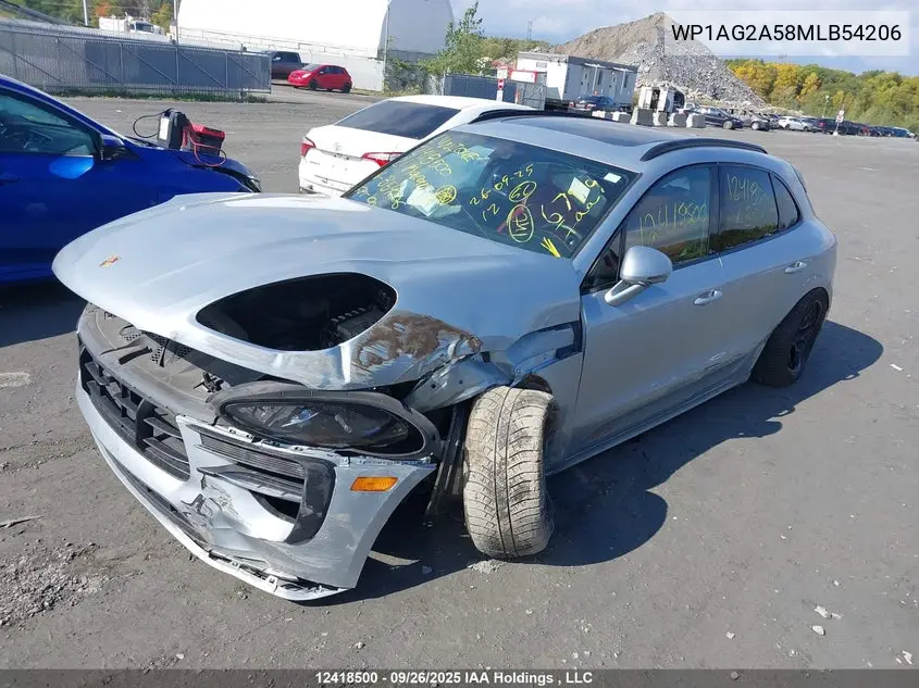 2021 Porsche Macan Gts VIN: WP1AG2A58MLB54206 Lot: 12418500