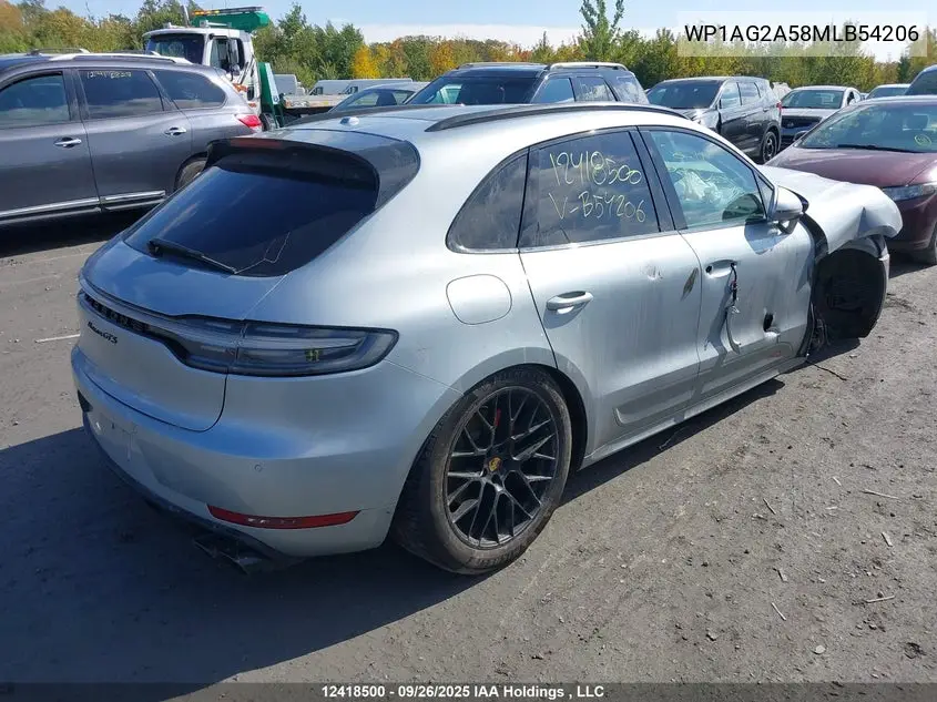 2021 Porsche Macan Gts VIN: WP1AG2A58MLB54206 Lot: 12418500