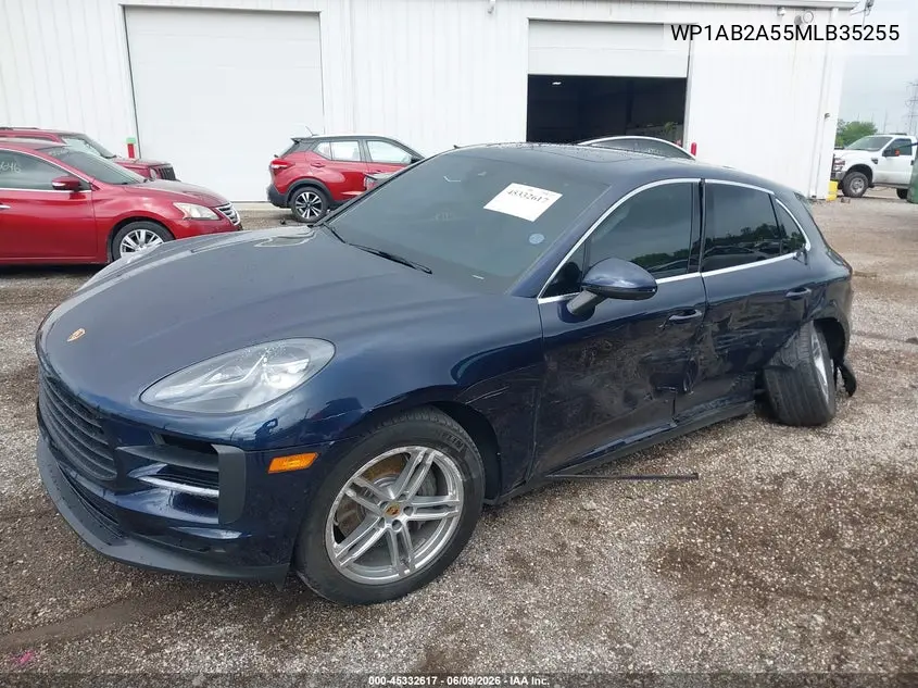 2021 Porsche Macan S VIN: WP1AB2A55MLB35255 Lot: 45332617