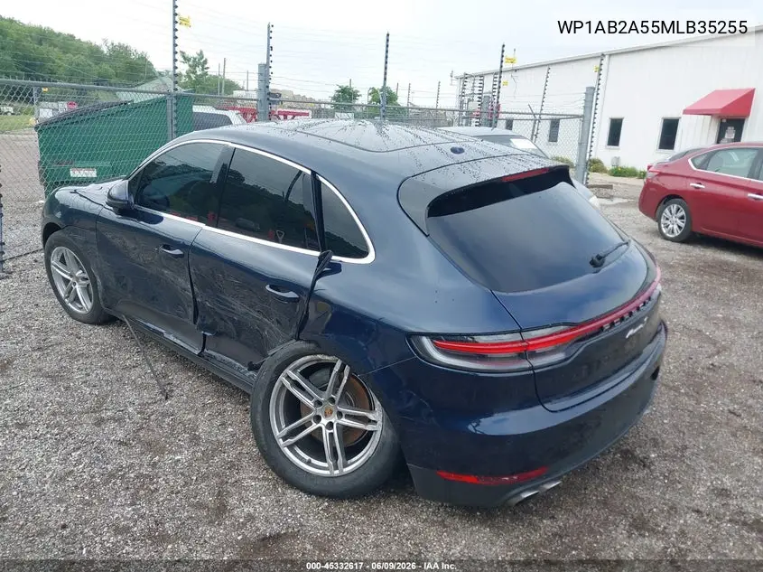 2021 Porsche Macan S VIN: WP1AB2A55MLB35255 Lot: 45332617