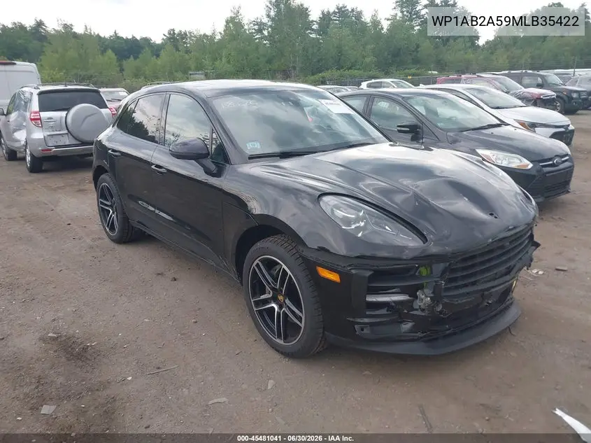 2021 Porsche Macan S VIN: WP1AB2A59MLB35422 Lot: 45481041