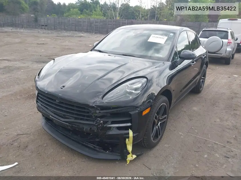2021 Porsche Macan S VIN: WP1AB2A59MLB35422 Lot: 45481041