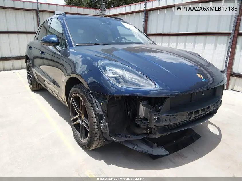 2021 Porsche Macan VIN: WP1AA2A5XMLB17188 Lot: 45504412
