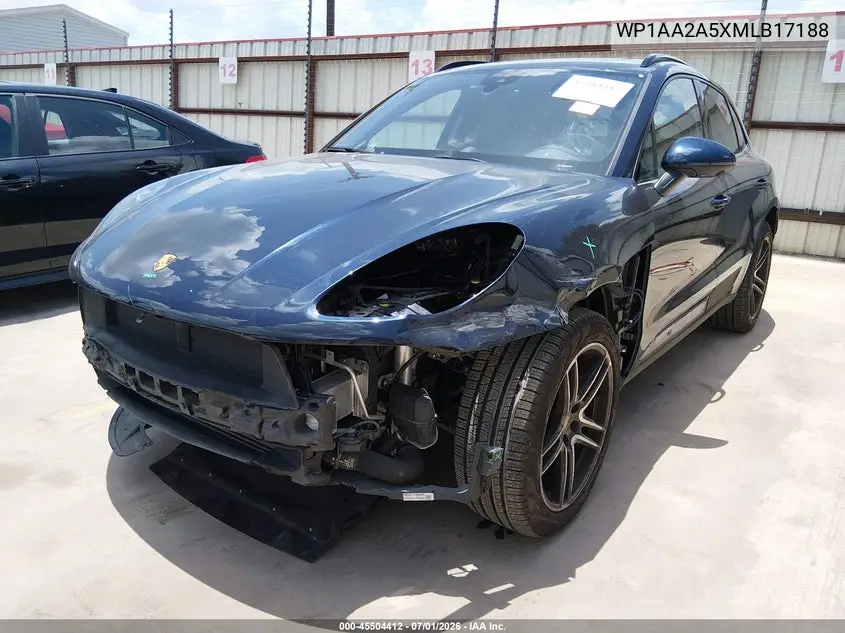 2021 Porsche Macan VIN: WP1AA2A5XMLB17188 Lot: 45504412