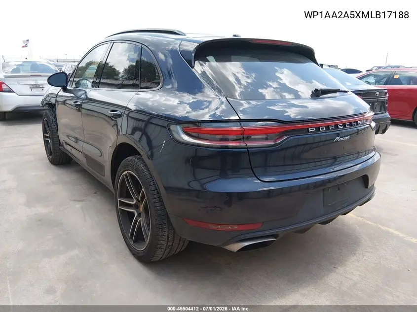 2021 Porsche Macan VIN: WP1AA2A5XMLB17188 Lot: 45504412