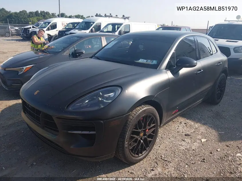 2021 Porsche Macan Gts VIN: WP1AG2A58MLB51970 Lot: 45513008