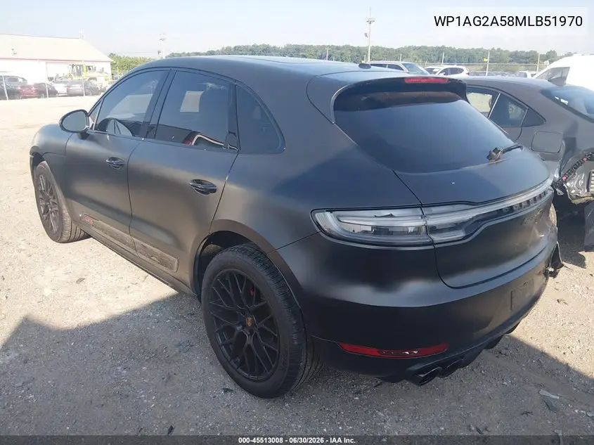 2021 Porsche Macan Gts VIN: WP1AG2A58MLB51970 Lot: 45513008