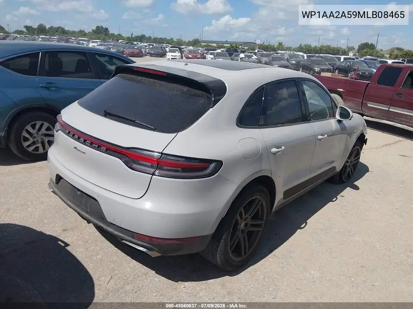 2021 Porsche Macan VIN: WP1AA2A59MLB08465 Lot: 45560637