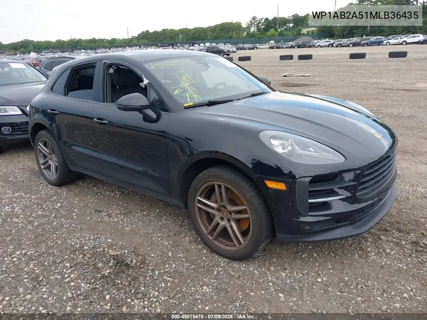 2021 Porsche Macan S VIN: WP1AB2A51MLB36435 Lot: 45575470