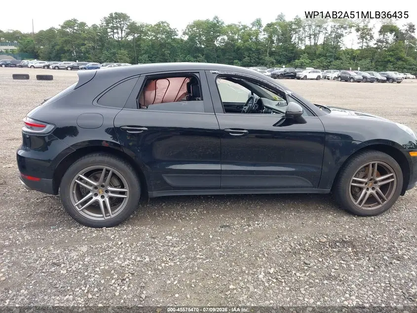 2021 Porsche Macan S VIN: WP1AB2A51MLB36435 Lot: 45575470