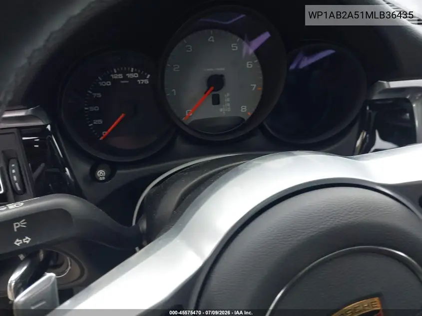 2021 Porsche Macan S VIN: WP1AB2A51MLB36435 Lot: 45575470