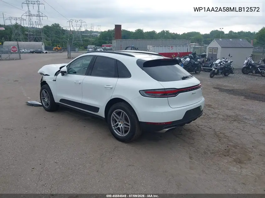2021 Porsche Macan VIN: WP1AA2A58MLB12572 Lot: 45584549