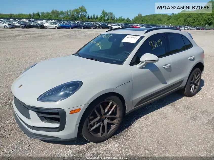 2022 Porsche Macan S VIN: WP1AG2A50NLB21685 Lot: 45196819