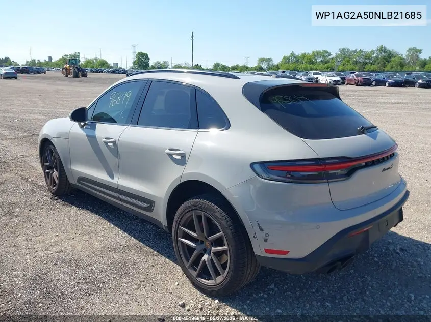 2022 Porsche Macan S VIN: WP1AG2A50NLB21685 Lot: 45196819