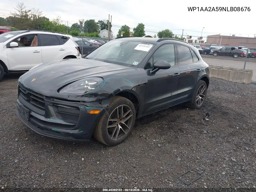 2022 Porsche Macan VIN: WP1AA2A59NLB08676 Lot: 45395103