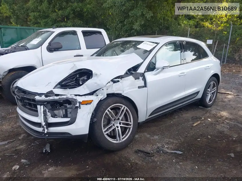 2022 Porsche Macan VIN: WP1AA2A56NLB10689 Lot: 45592113