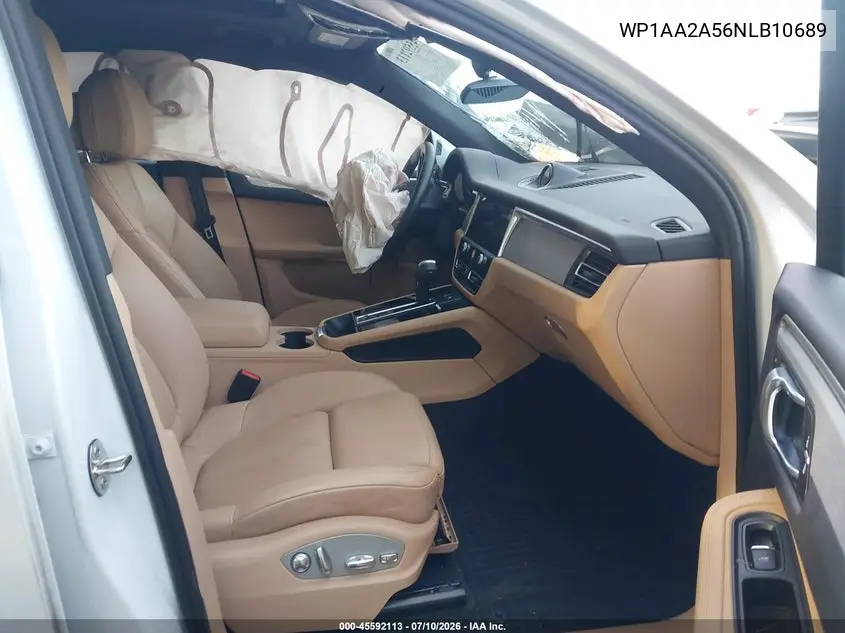 2022 Porsche Macan VIN: WP1AA2A56NLB10689 Lot: 45592113