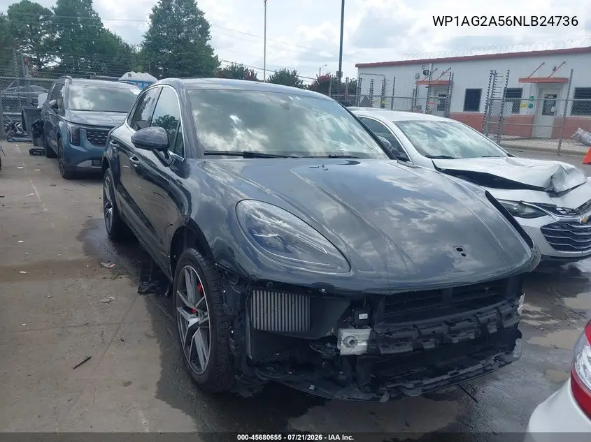 2022 Porsche Macan S VIN: WP1AG2A56NLB24736 Lot: 45680655