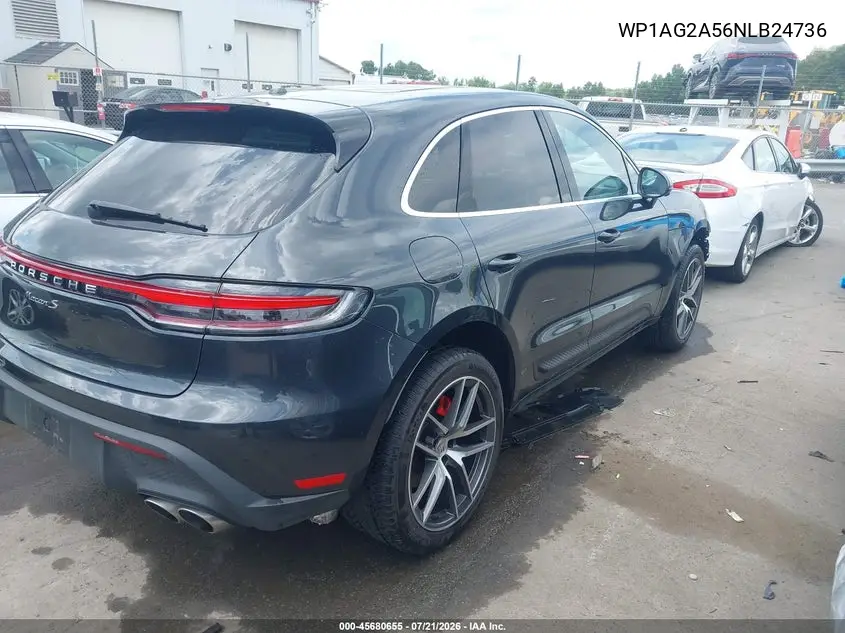 2022 Porsche Macan S VIN: WP1AG2A56NLB24736 Lot: 45680655