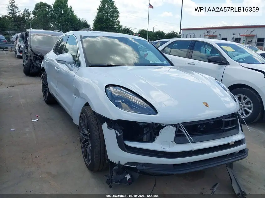 2024 Porsche Macan T VIN: WP1AA2A57RLB16359 Lot: 45349838