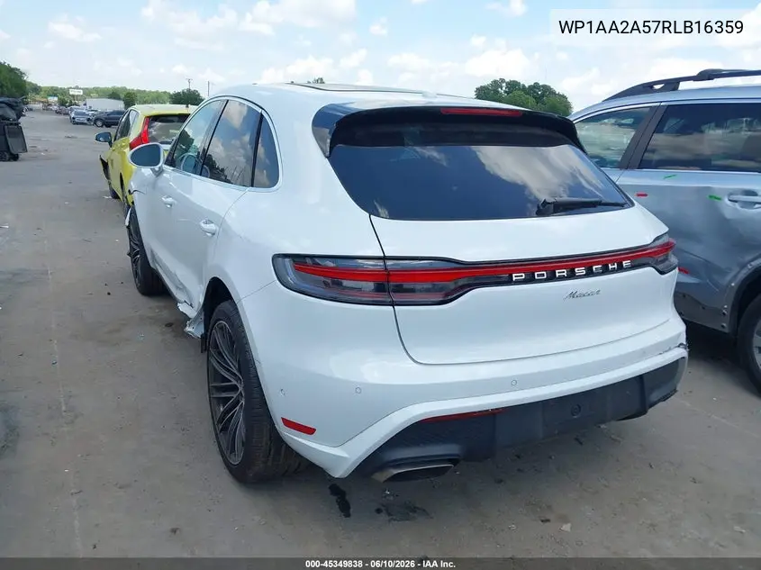2024 Porsche Macan T VIN: WP1AA2A57RLB16359 Lot: 45349838