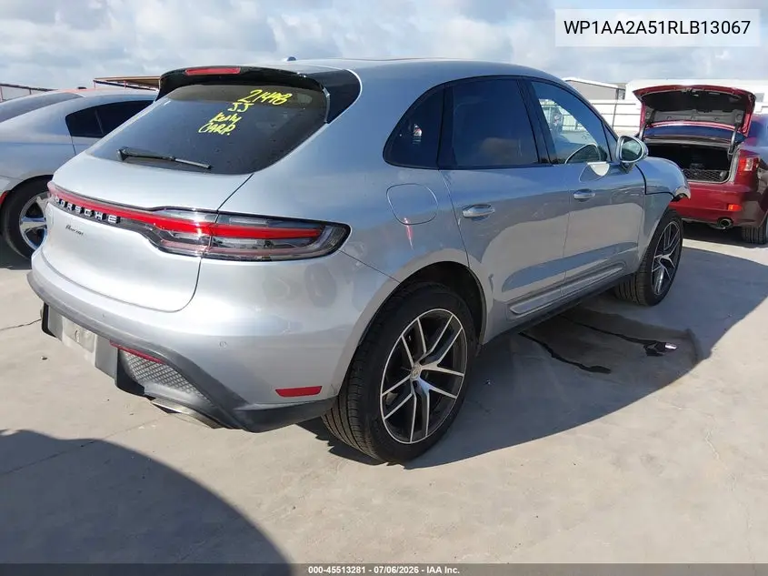 2024 Porsche Macan T VIN: WP1AA2A51RLB13067 Lot: 45513281