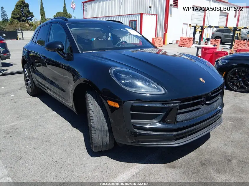 2025 Porsche Macan T VIN: WP1AA2A50SLB01692 Lot: 45550010