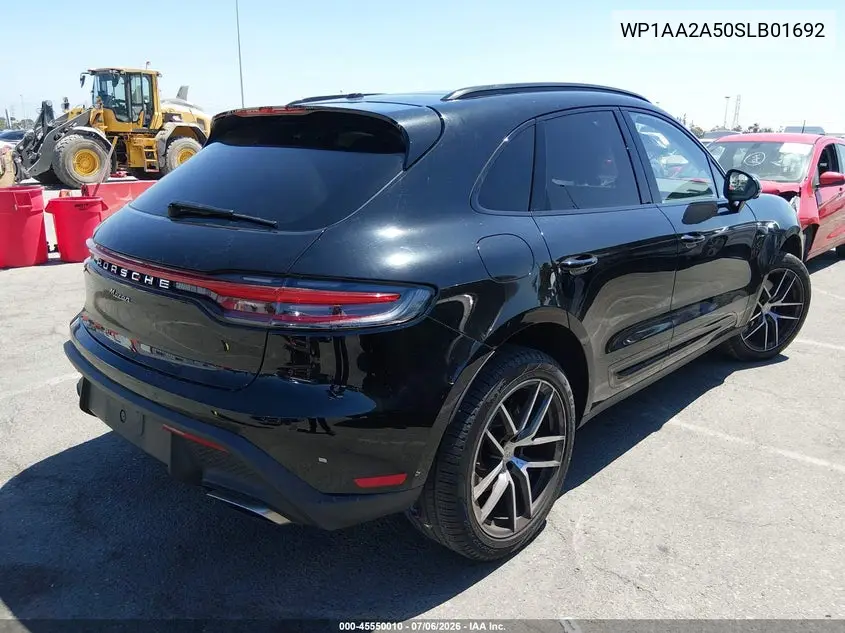 2025 Porsche Macan T VIN: WP1AA2A50SLB01692 Lot: 45550010