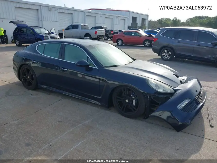 2010 Porsche Panamera S VIN: WP0AB2A73AL063972 Lot: 45042687